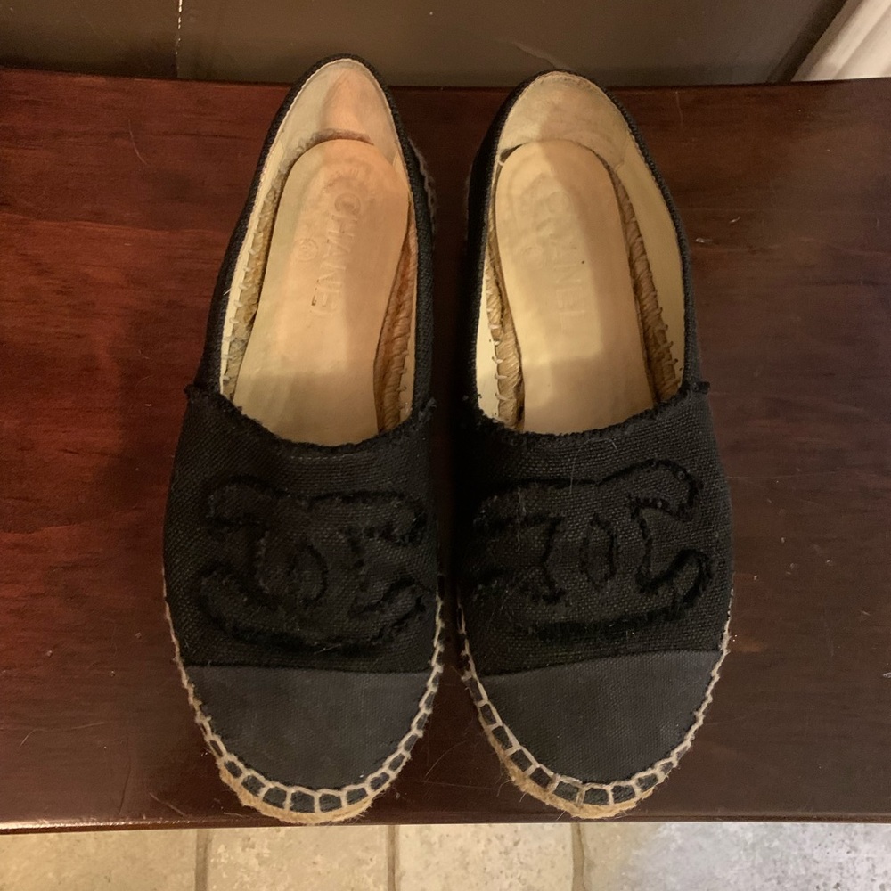 Authentic Chanel Espadrilles, Size 37